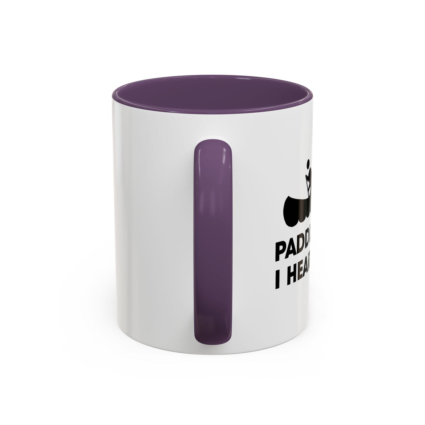 PADDLE FASTER, I HEAR BANJOS Accent BiColor Funny Sarcastic Mug