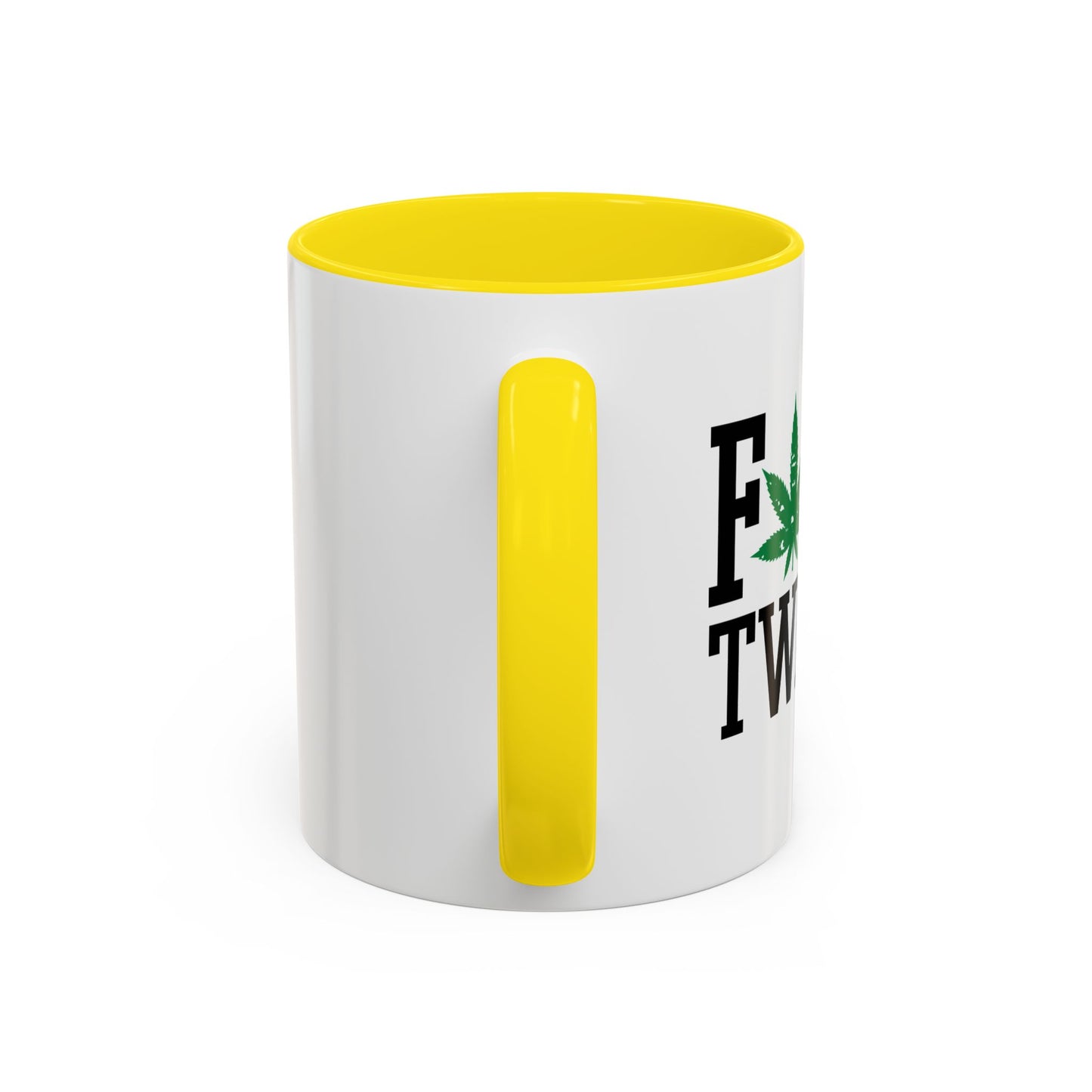 FOUR TWENTY LEAF Accent BiColor Funny Sarcastic Mug