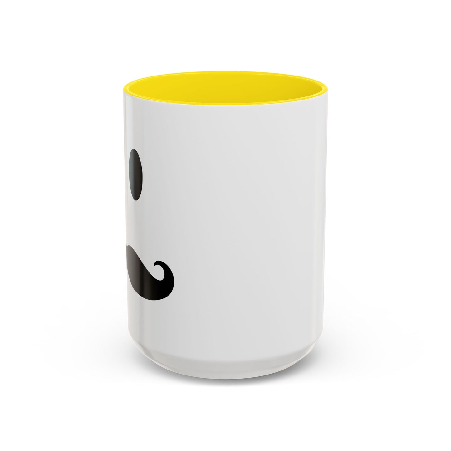 MOUSTACHE SMILE Accent BiColor Funny Sarcastic Mug