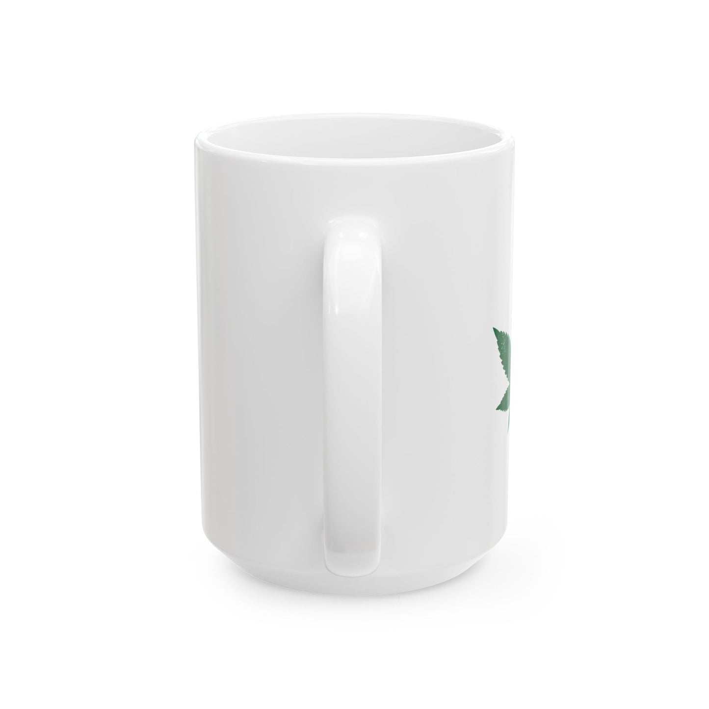 SINGLE LEAF FUNNY SARCASTIC WHITE MUG