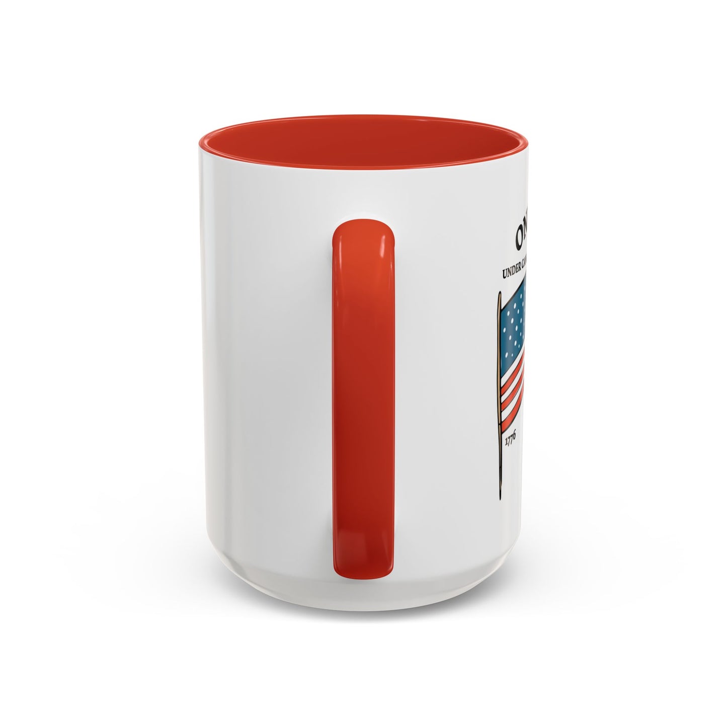 ONE NATION UNDER CANADA ABOVE MEXICO Accent BiColor Funny Sarcastic Mug