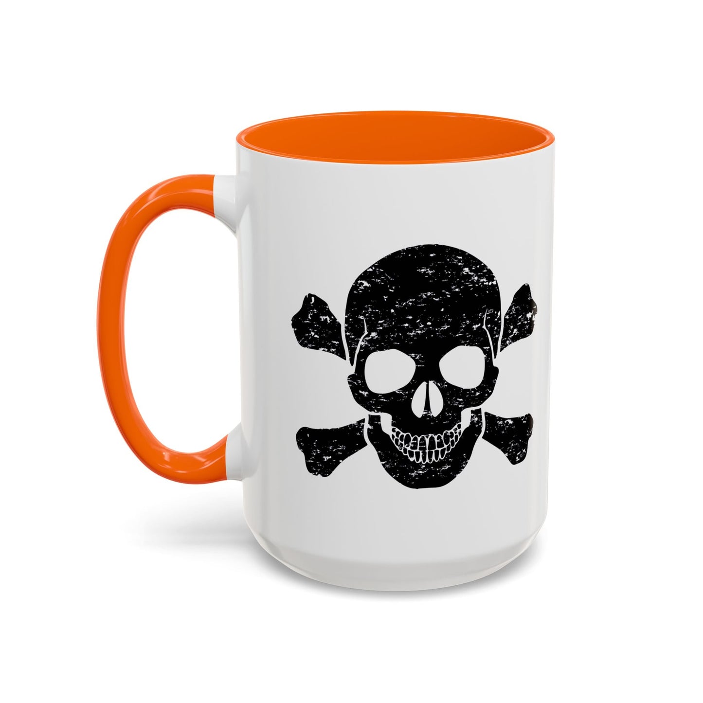 SKULL HEAD BONES Accent BiColor Funny Sarcastic Mug