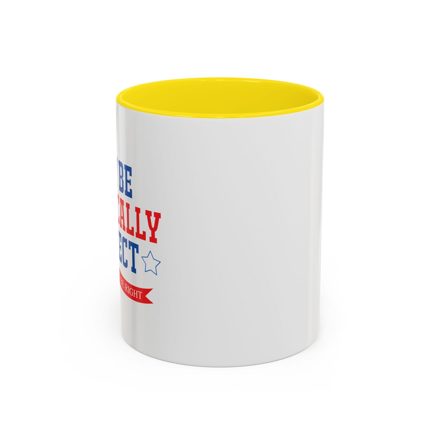 WHY BE POLITICALLY CORRECT Accent BiColor Funny Sarcastic Mug