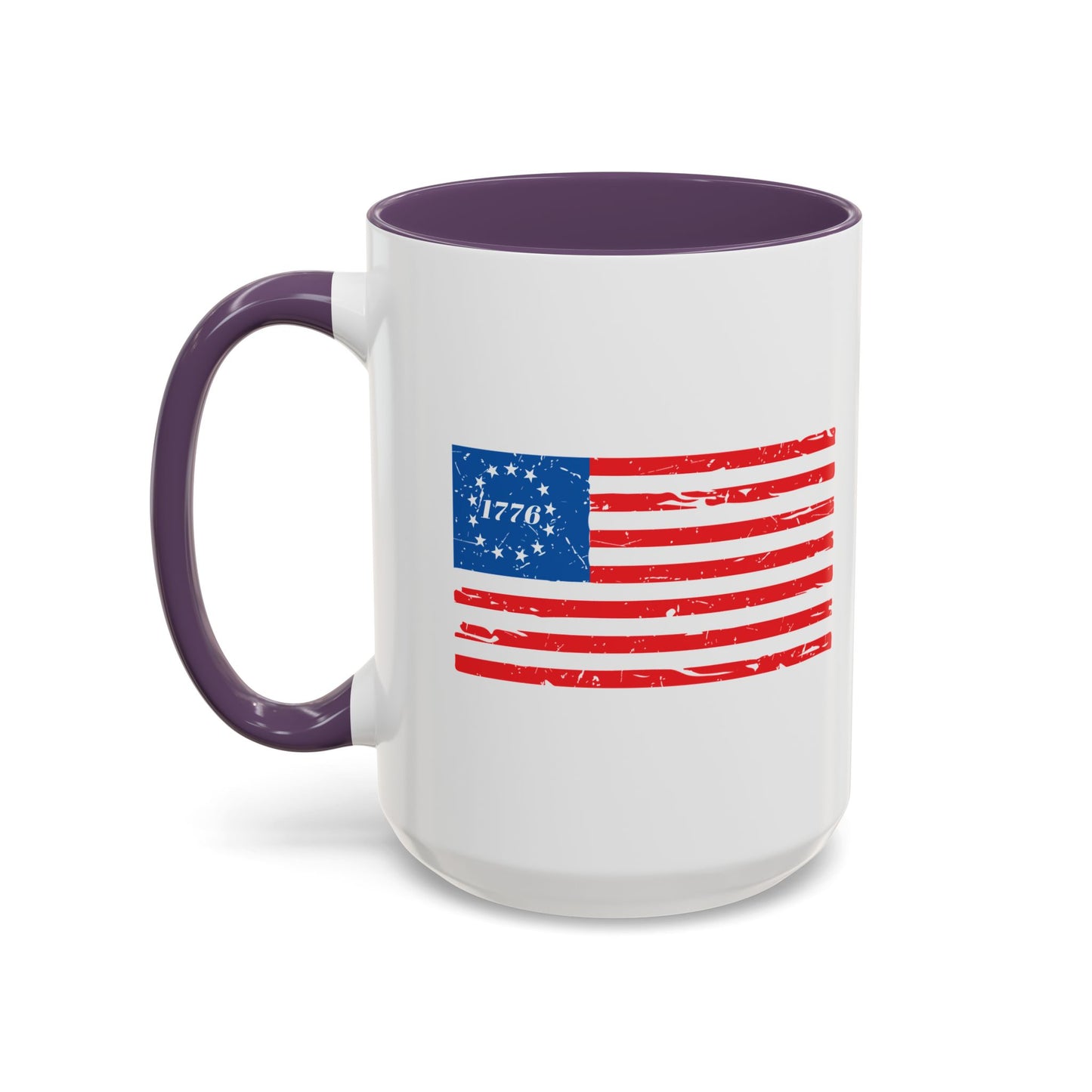 BETSY FLAG 1776 Accent BiColor Funny Sarcastic Mug