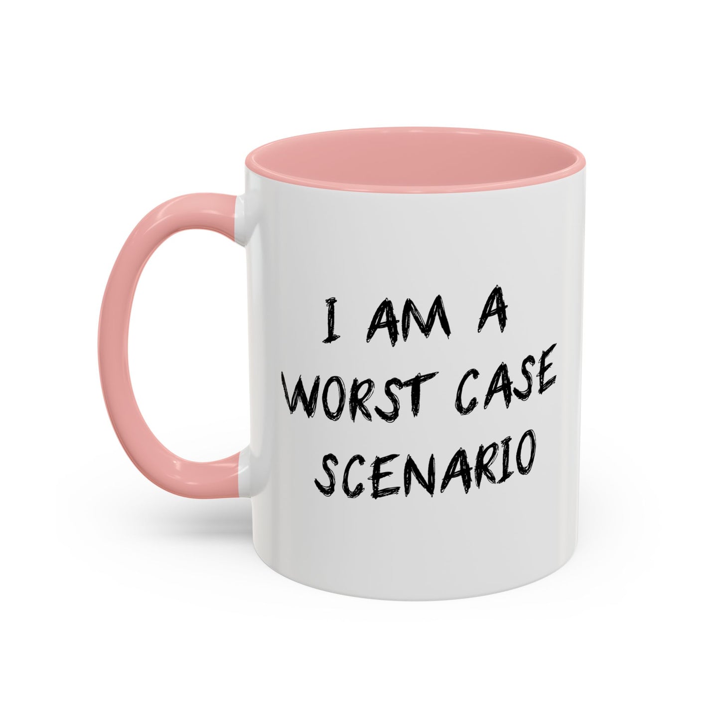 I AM WORST CASE SCENARIO Accent BiColor Funny Sarcastic Mug