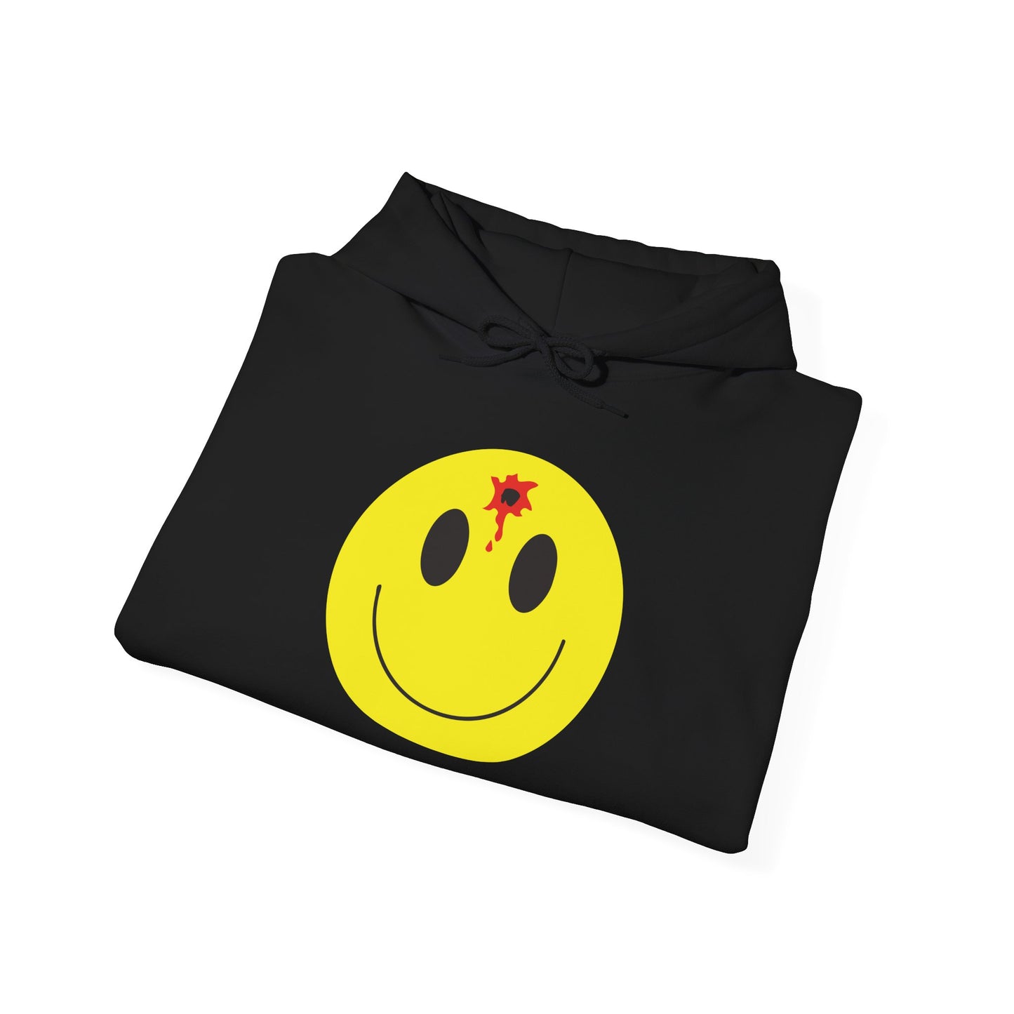 DEADSHOT HAPPY FACE - Premium Unisex Heavy Blend Funny Sarcastic Colored Hoodie Sweatshirt