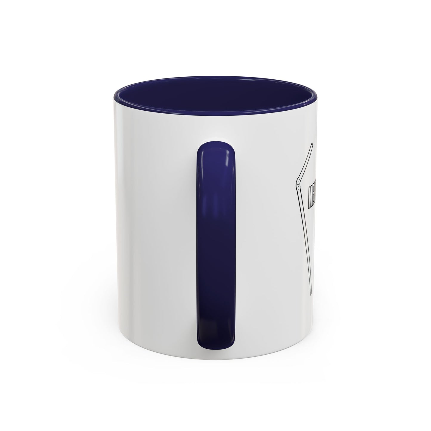 NEVER FORGET THE STRAW Accent BiColor Funny Sarcastic Mug