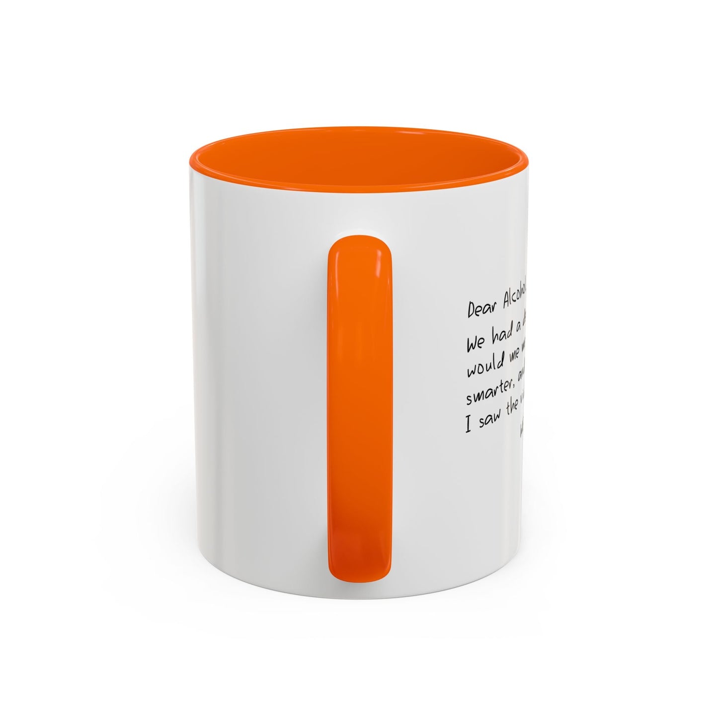 I SAW THE VIDEO, WE NEED TO TALK Accent BiColor Funny Sarcastic Mug