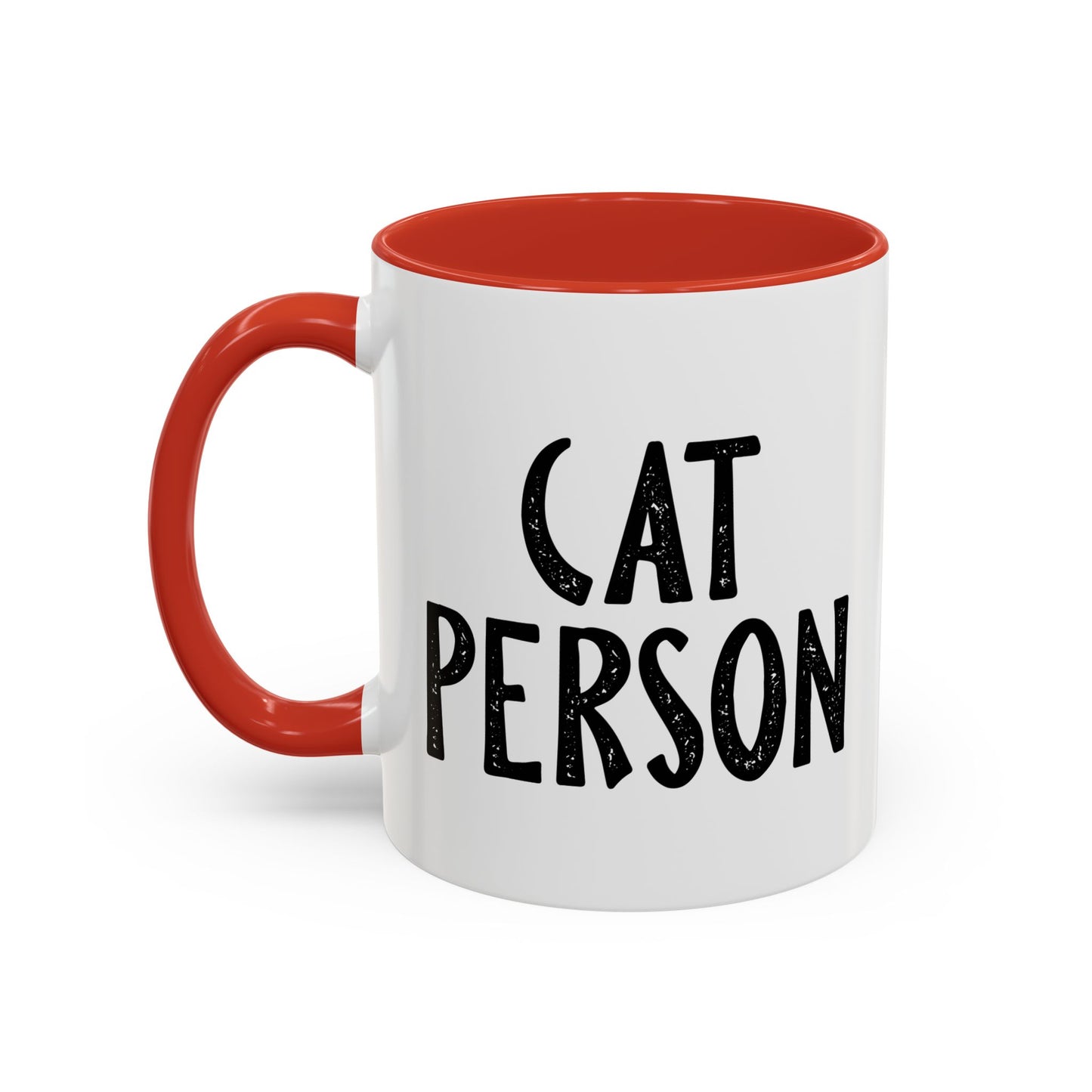 CAT PERSON Accent BiColor Funny Sarcastic Mug