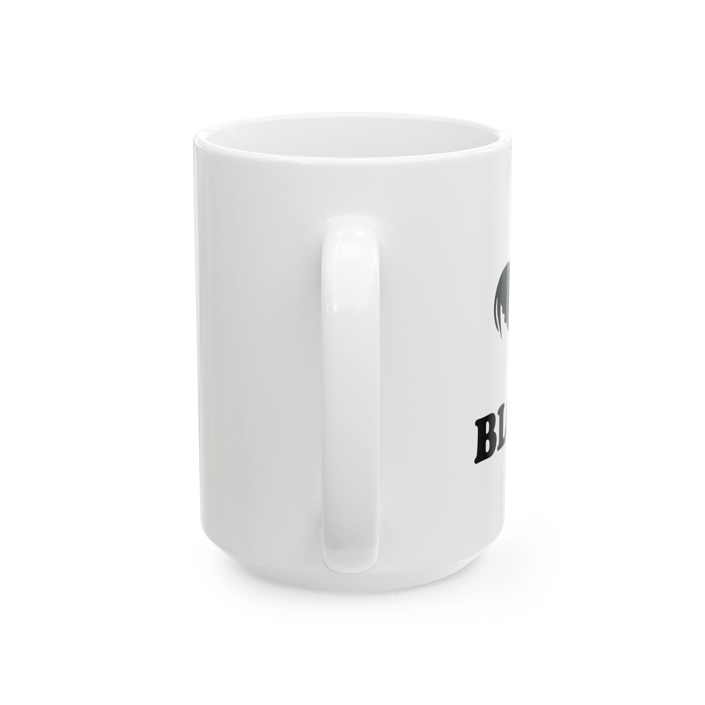 COCK BLOCK FUNNY SARCASTIC WHITE MUG