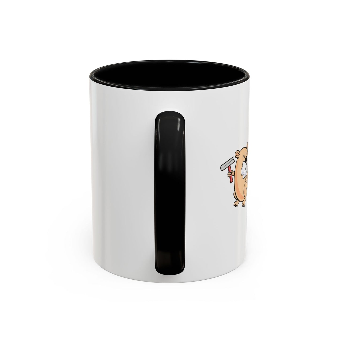 I LOVE SHAVED BEAVER Accent BiColor Funny Sarcastic Mug