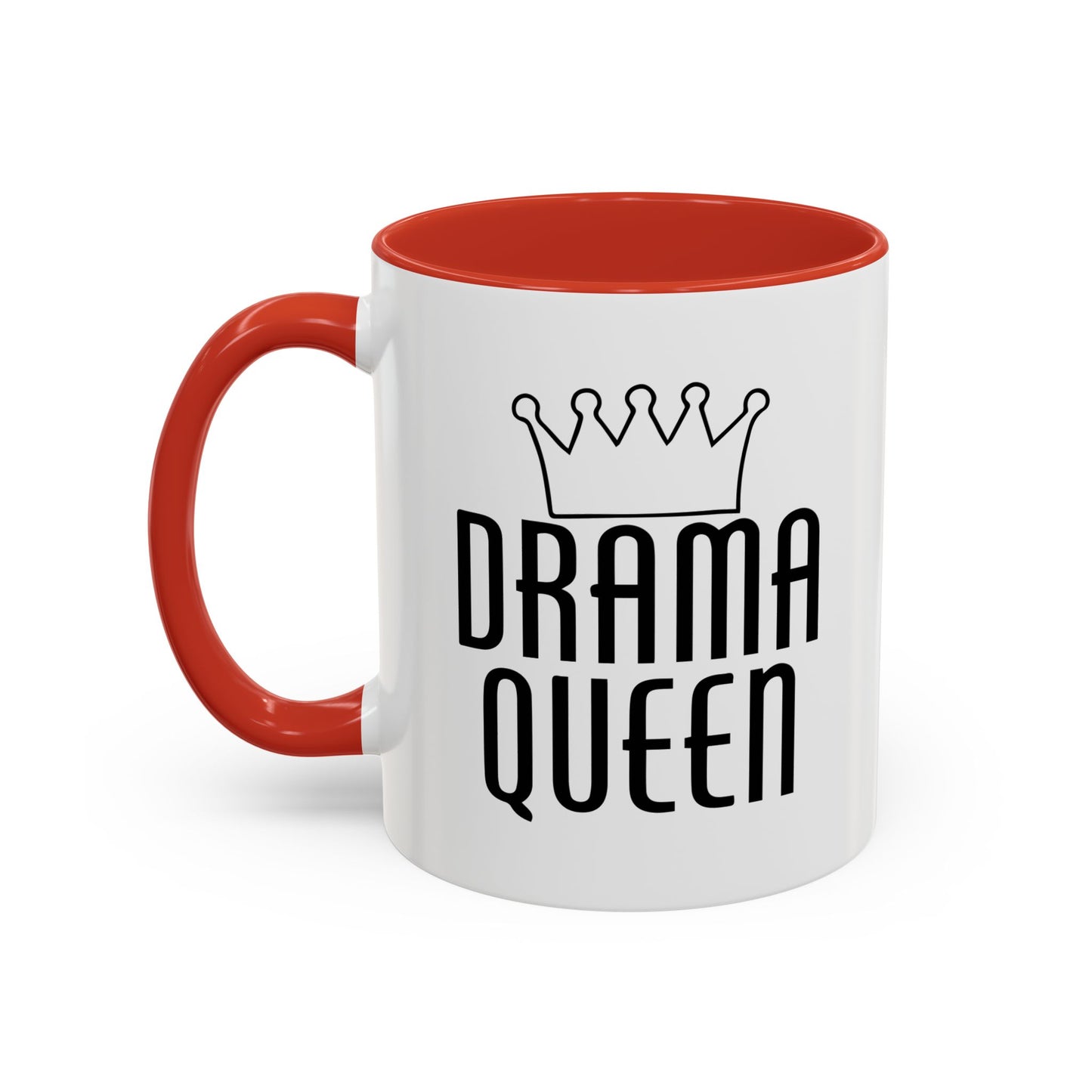 DRAMA QUEEN Accent BiColor Funny Sarcastic Mug