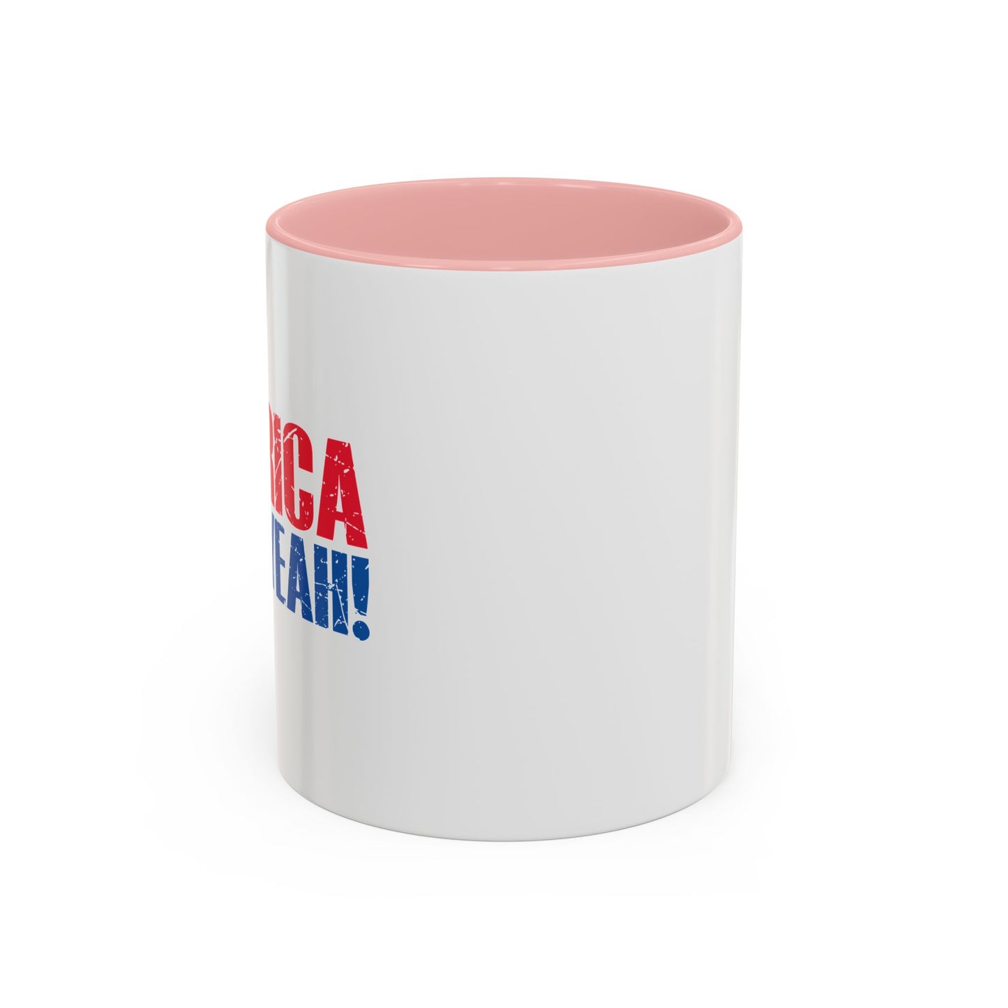 AMERICA FUCK YEAH Accent BiColor Funny Sarcastic Mug