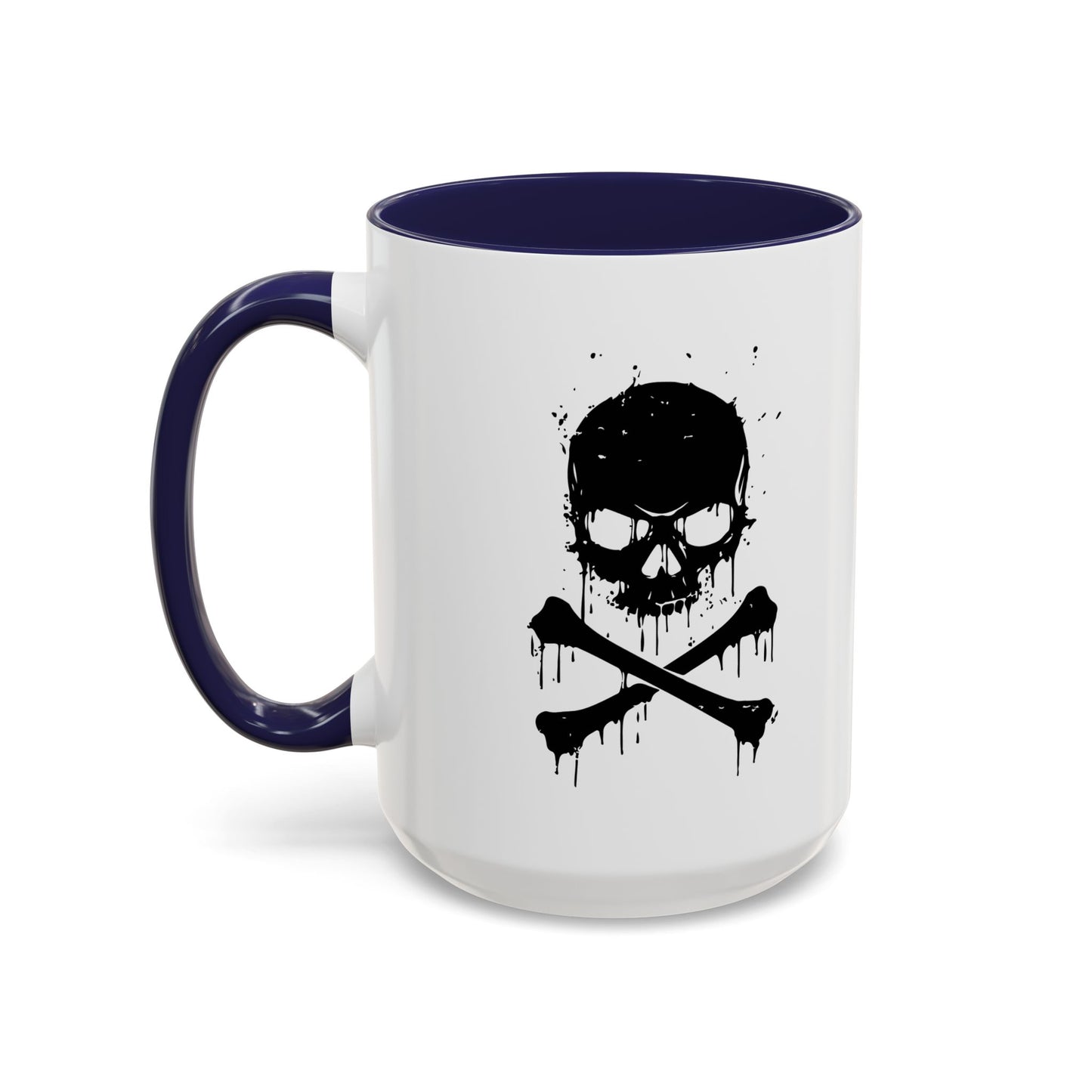 DRIP SKULL Accent BiColor Funny Sarcastic Mug