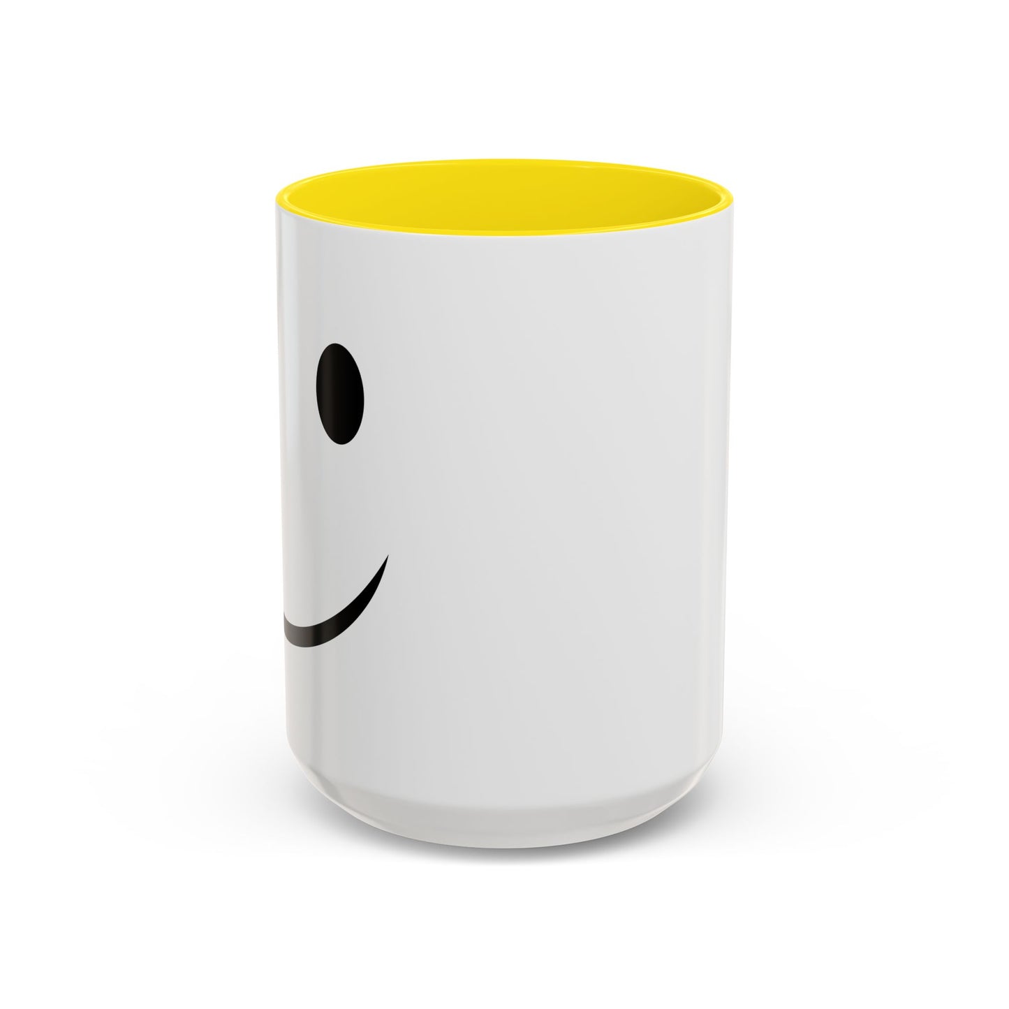 HAPPY SMILE Accent BiColor Funny Sarcastic Mug