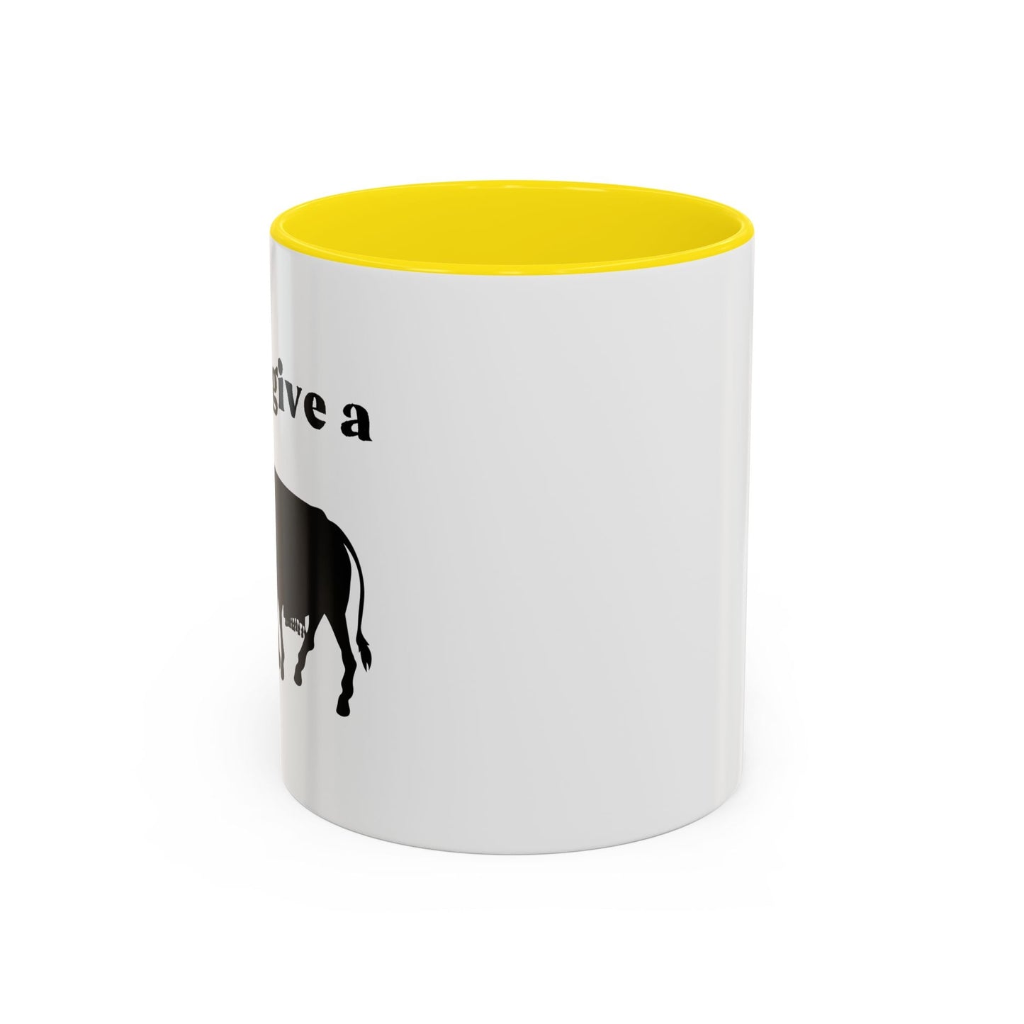 I Don't Give A Rats Ass Accent BiColor Funny Sarcastic Mug