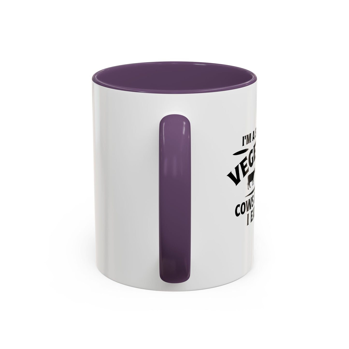 SECONDHAND VEGETARIAN Accent BiColor Funny Sarcastic Mug