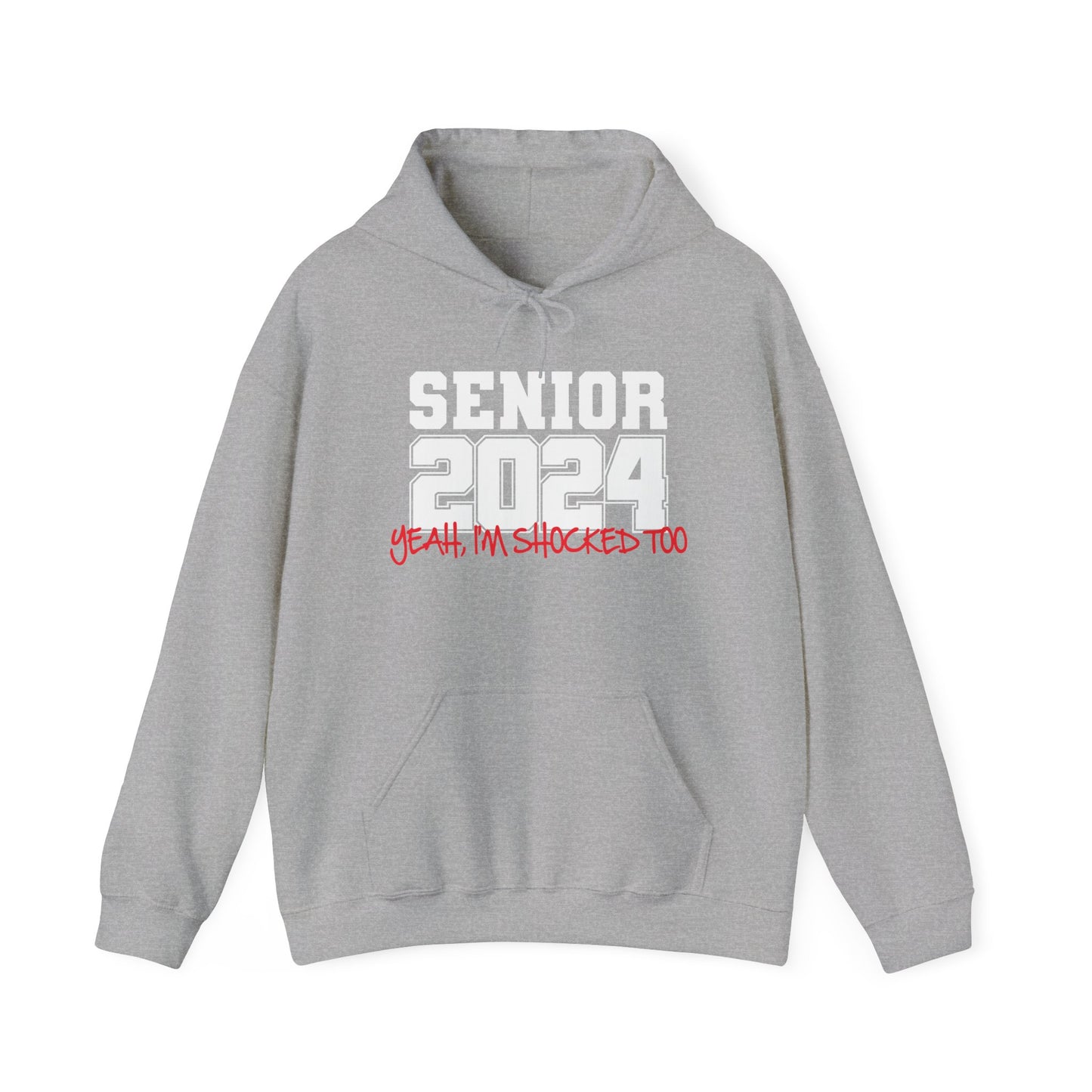 SENIOR 2024 - Premium Unisex Funny Sarcastic Black Hoodie Sweatshirt