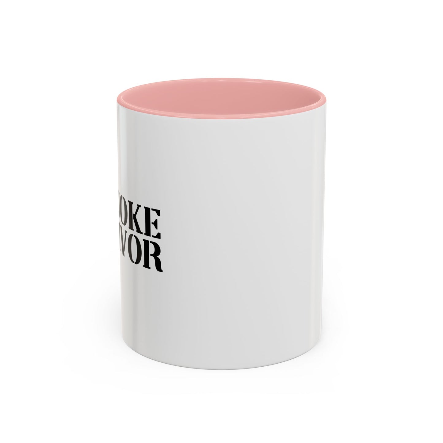 DAD JOKE SURVIVOR Accent BiColor Funny Sarcastic Mug