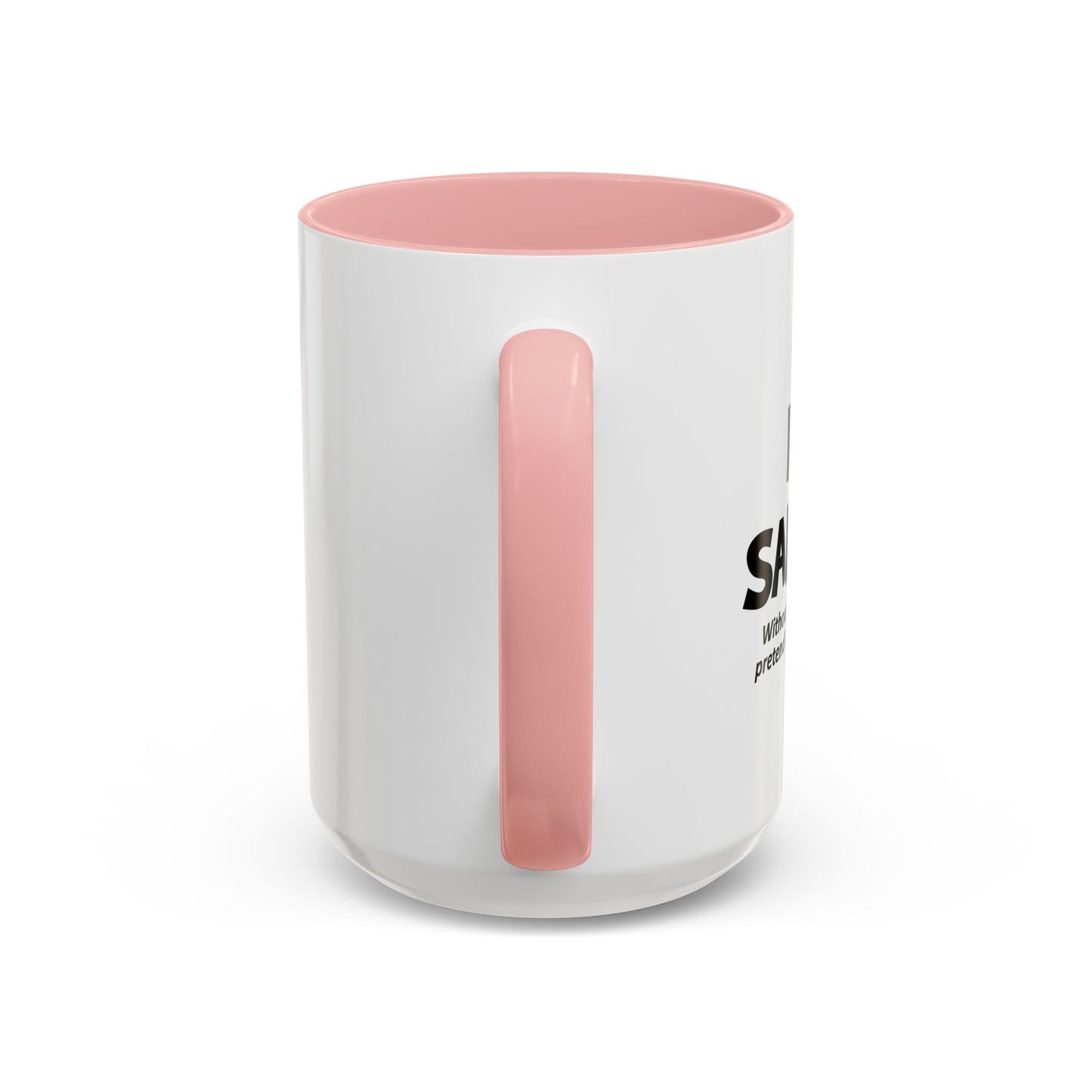 I HEART SARCASM Accent BiColor Funny Sarcastic Mug