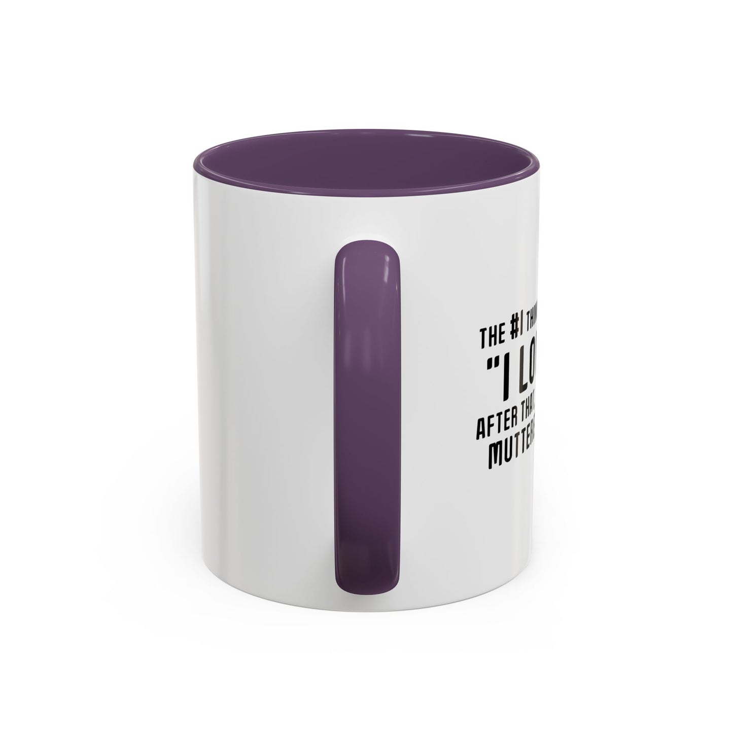 MUTTERED PROFANITY Accent BiColor Funny Sarcastic Mug