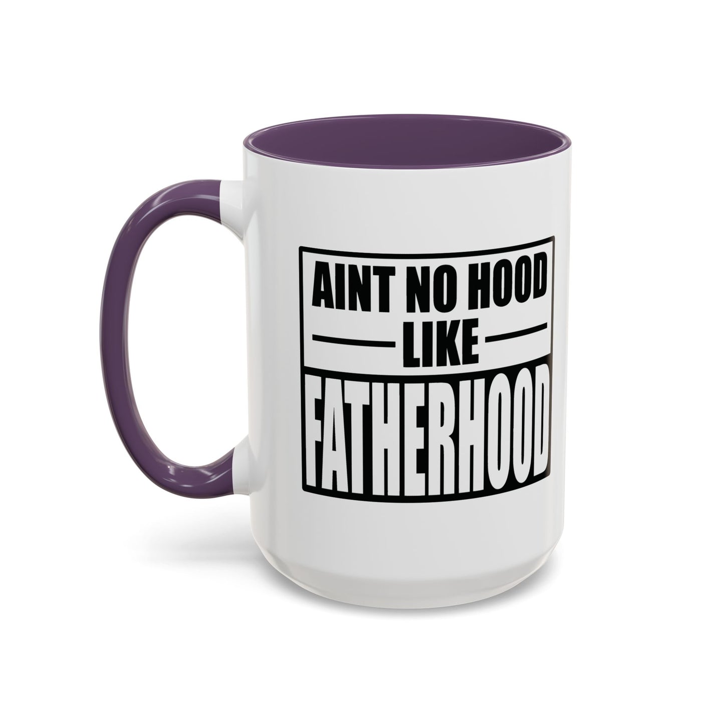 FATHERHOOD Accent BiColor Funny Sarcastic Mug