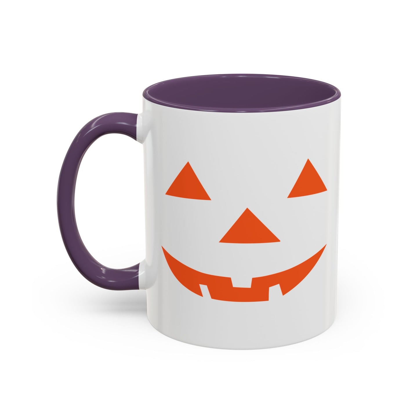 JACK O' LANTERN PUMPKIN HALLOWEEN EVIL SMILE Accent BiColor Funny Sarcastic Mug