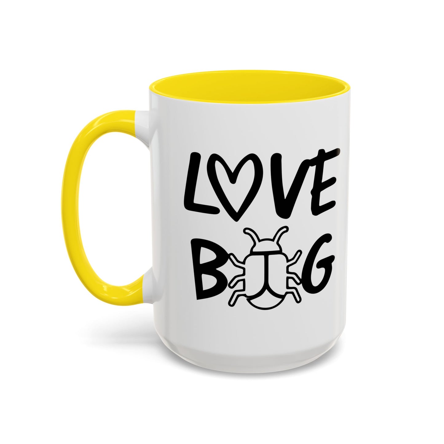 LOVE BUG Accent BiColor Funny Sarcastic Mug