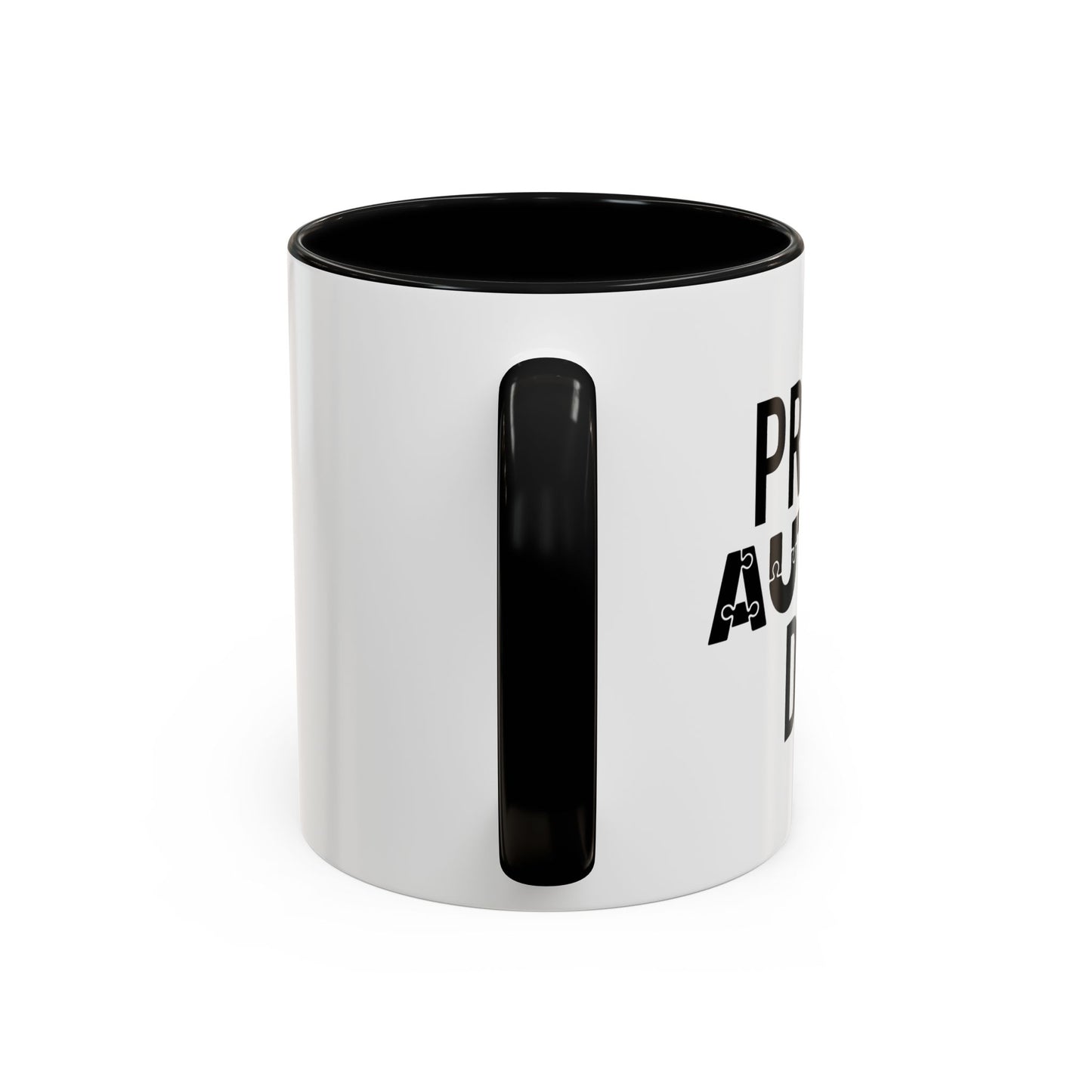 PROUD AUTISM DAD Accent BiColor Mug