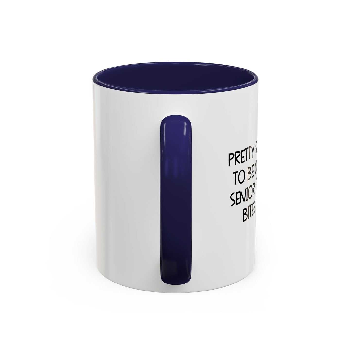 BITES EVERYONE Accent BiColor Funny Sarcastic Mug