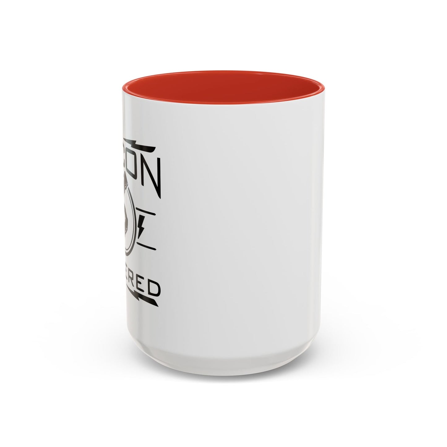 BACON POWERED Accent BiColor Funny Sarcastic Mug