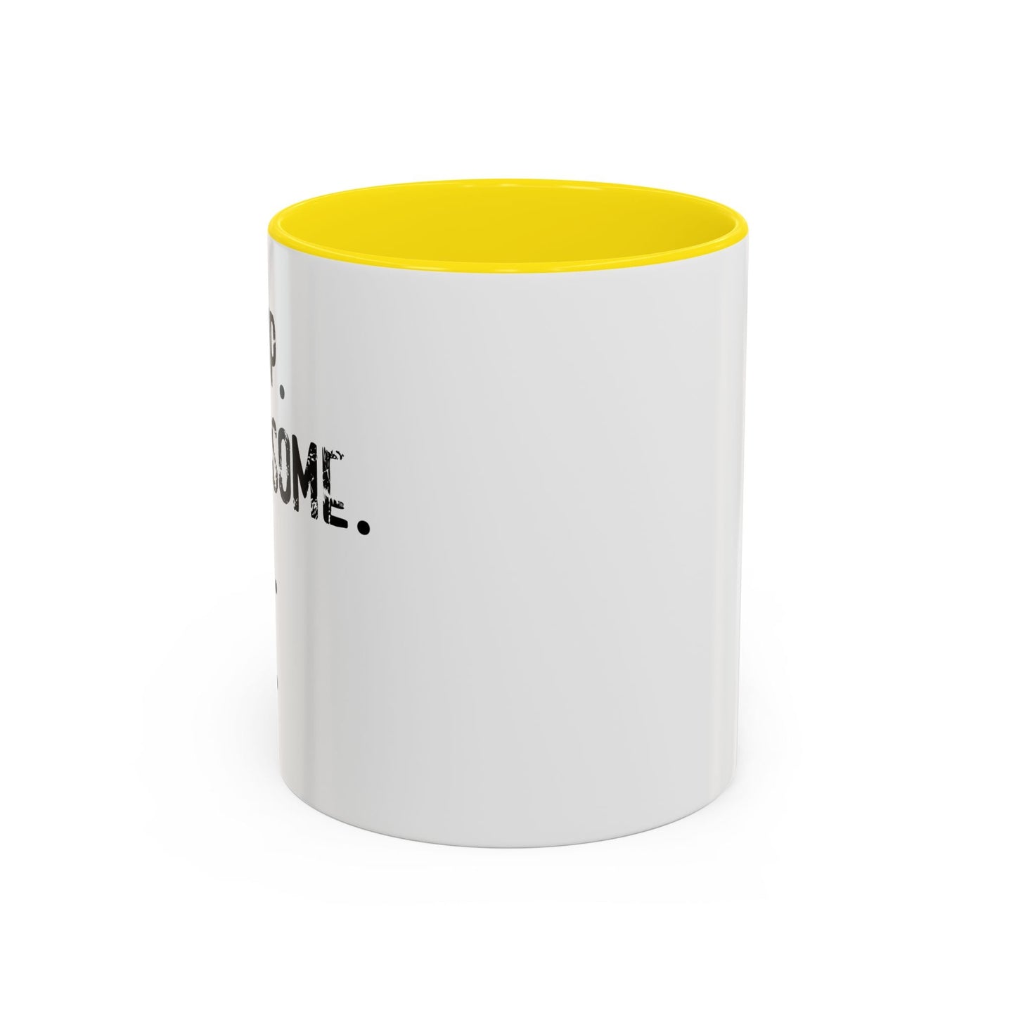 WAKE UP. BE AWESOME. BE KIND. REPEAT. Accent BiColor Funny Sarcastic Mug