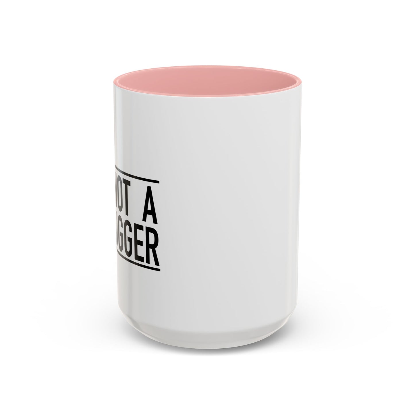 NOT A HUGGER Accent BiColor Funny Sarcastic Mug