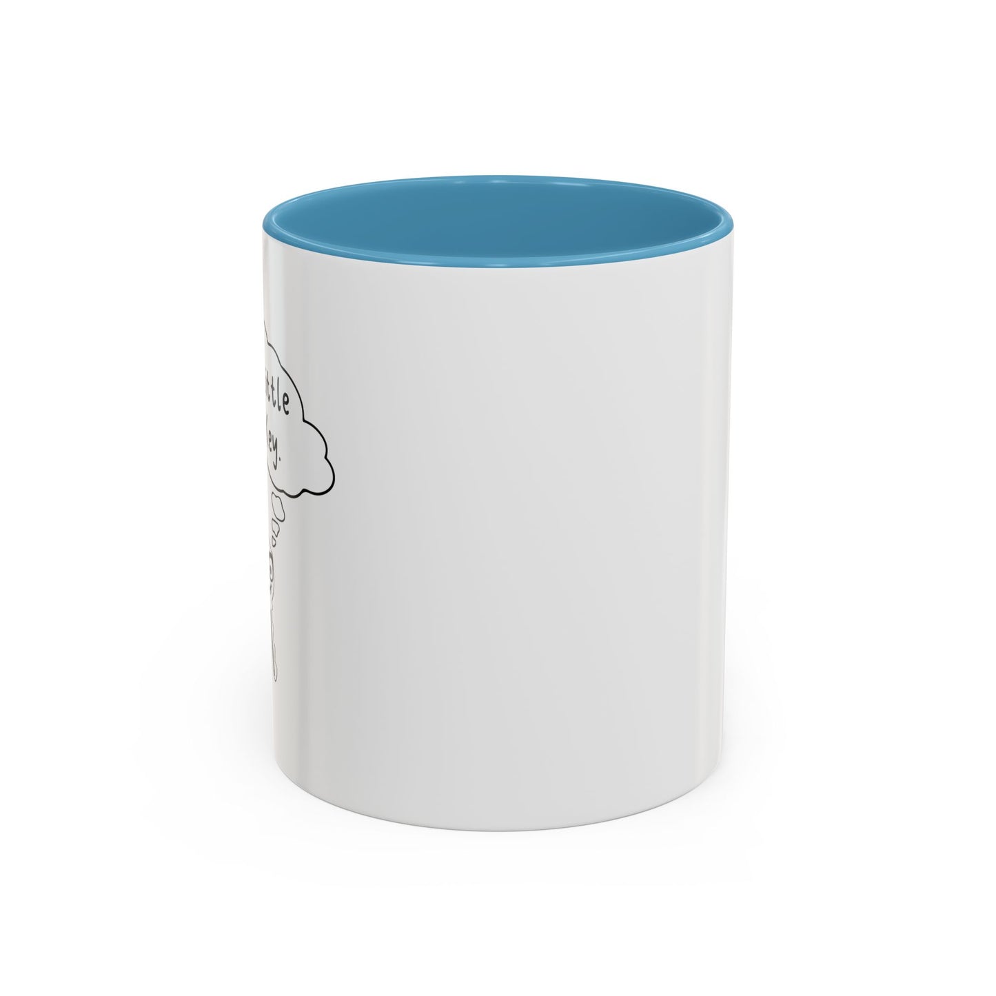 I'M A LITTLE DOOR KEY Accent BiColor Funny Sarcastic Mug