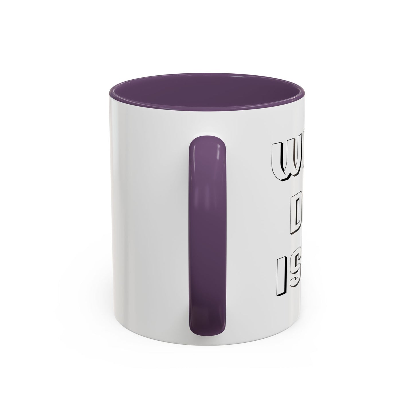 WHAT DAY IS IT? Accent BiColor Funny Sarcastic Mug