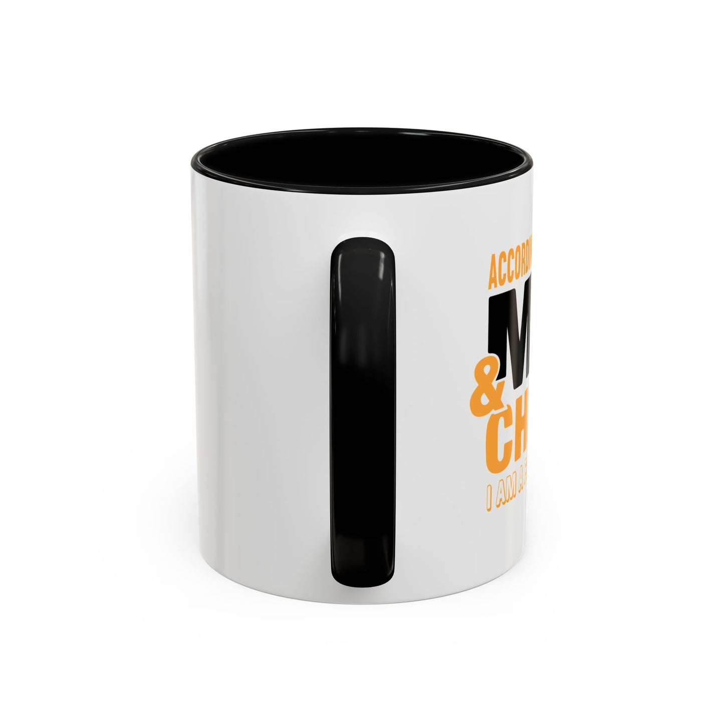 I AM A FAMILY OF FOUR Accent BiColor Funny Sarcastic Mug