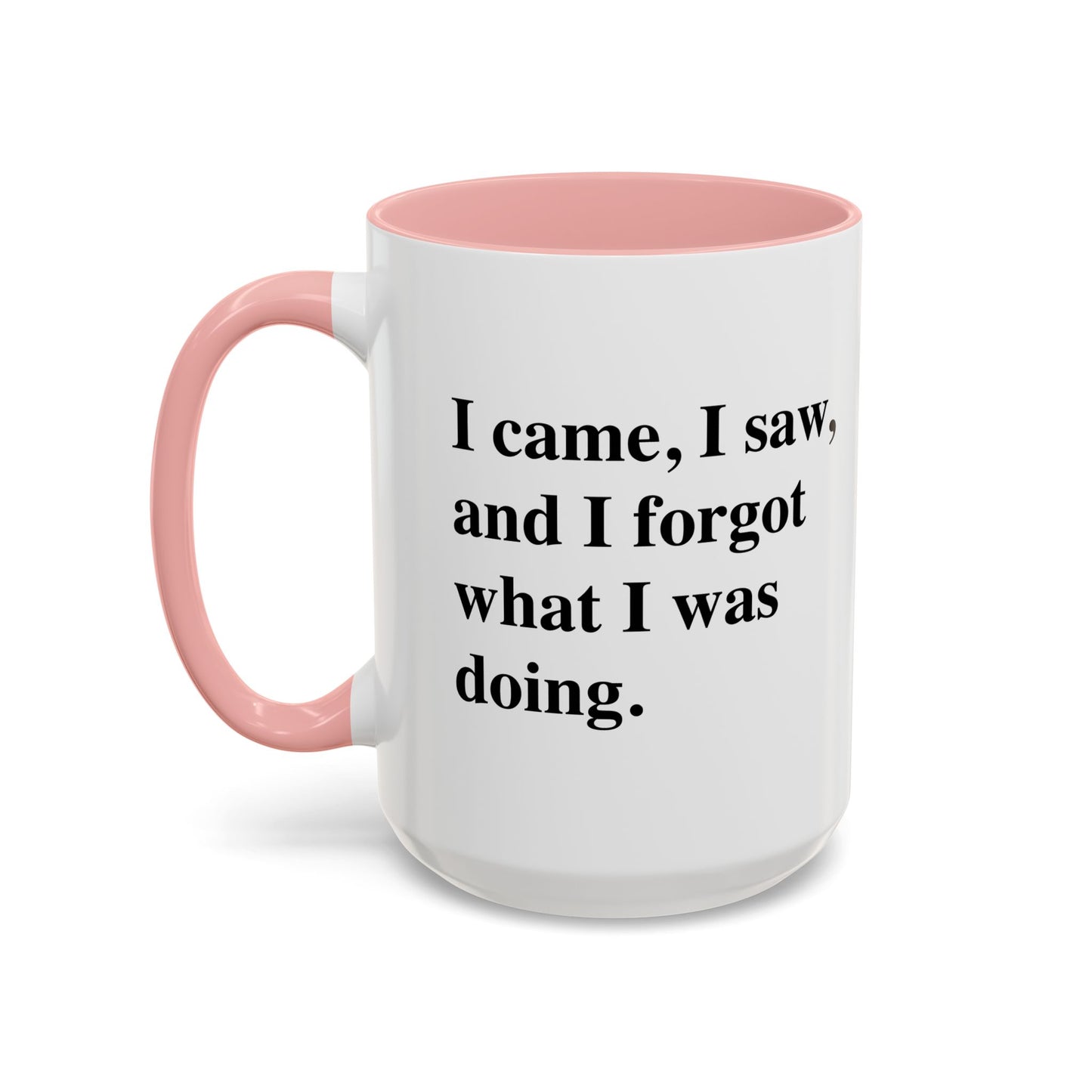 I CAME, I SAW, Accent BiColor Funny Sarcastic Mug