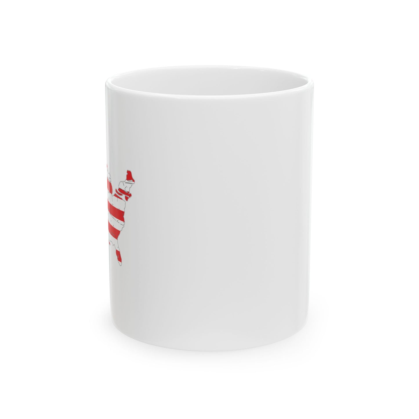 BETSY FLAG USA MAP PATRIOTIC WHITE MUG