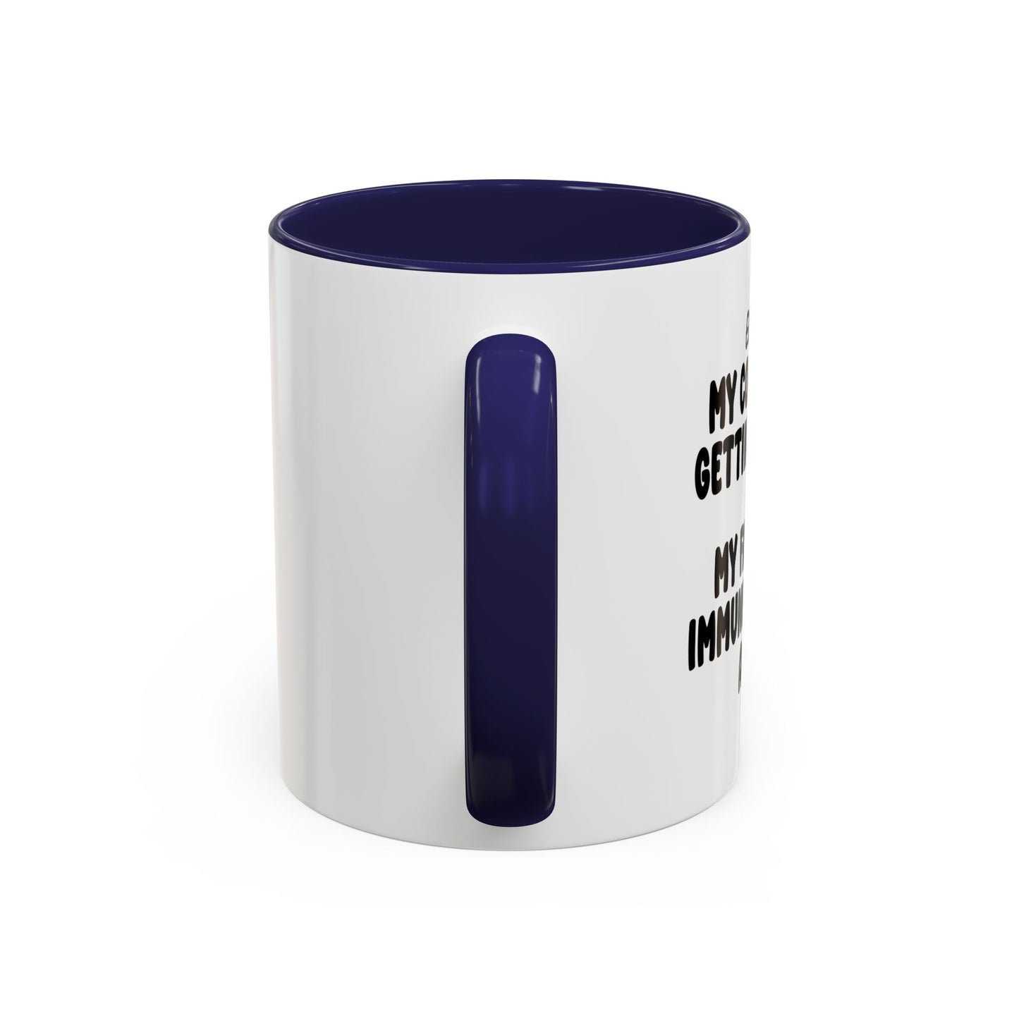 MY COOKING IS GETTING BETTER Accent BiColor Funny Sarcastic Mug