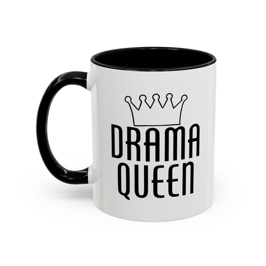 DRAMA QUEEN Accent BiColor Funny Sarcastic Mug