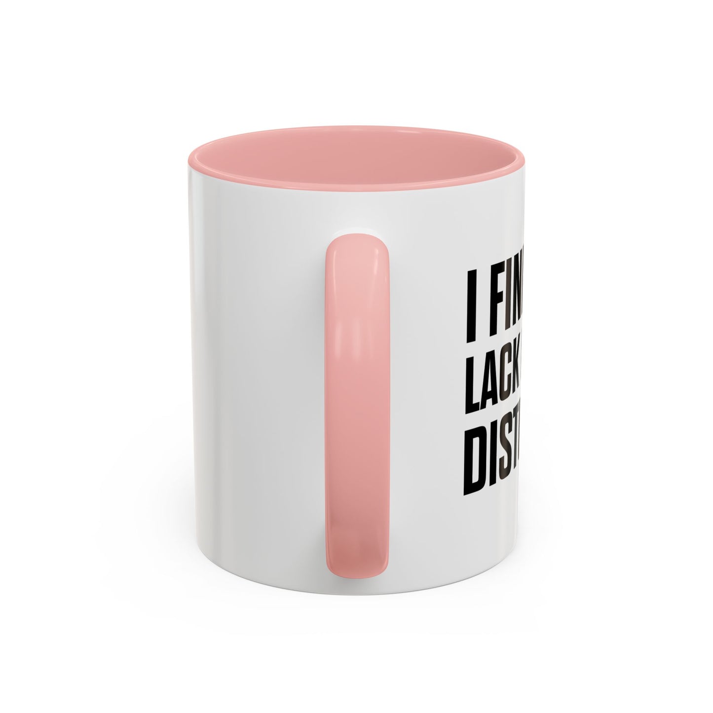 I FIND YOUR LACK OF MATH DISTURBING Accent BiColor Funny Sarcastic Mug