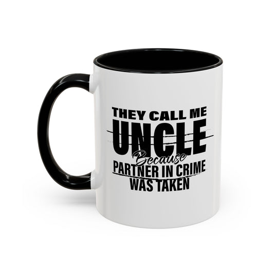 PARTNER IN CRIME WAS TAKEN Accent BiColor Funny Sarcastic Mug