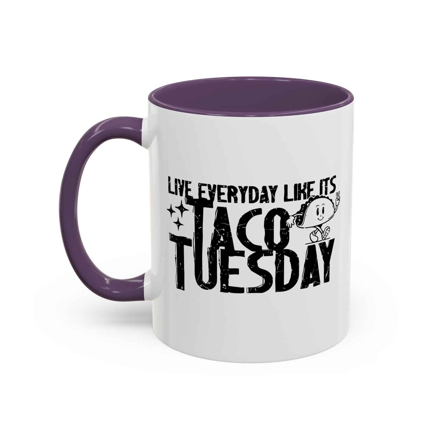 TACO TUESDAY Accent BiColor Funny Sarcastic Mug