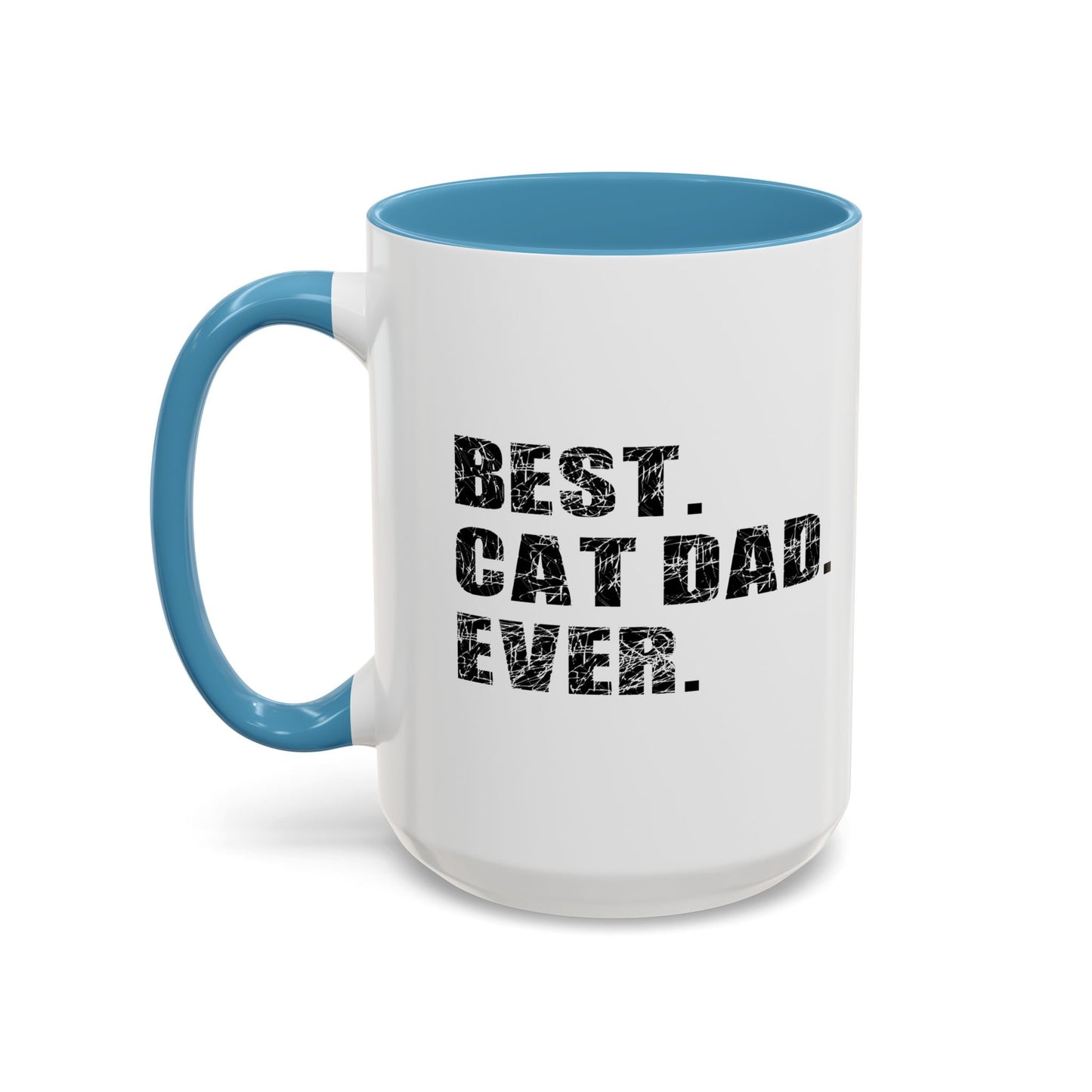 BEST. CAT DAD. EVER. Accent BiColor Mug