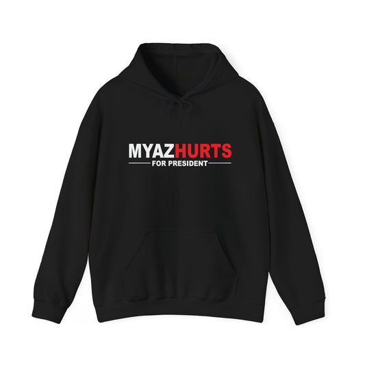 MYAZHURTS FOR PRESIDENT - Premium Unisex Funny Sarcastic Black Hoodie Sweatshirt