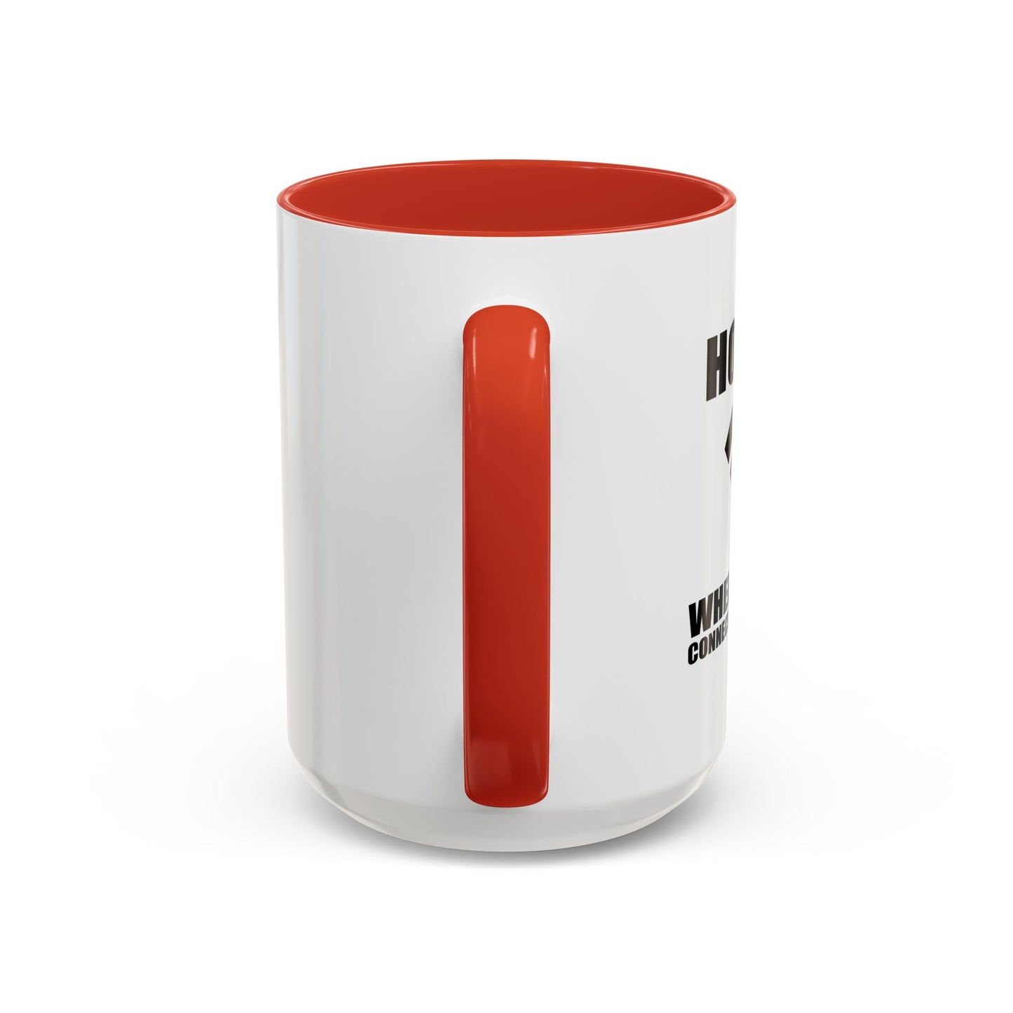 HOME IS WHERE WIFI CONNECTS AUTOMATICALLY Accent BiColor Funny Sarcastic Mug