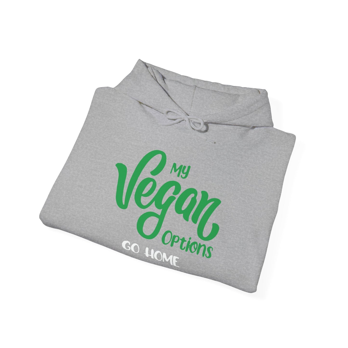 MY VEGAN OPTIONS - Premium Unisex Funny Sarcastic Black Hoodie Sweatshirt