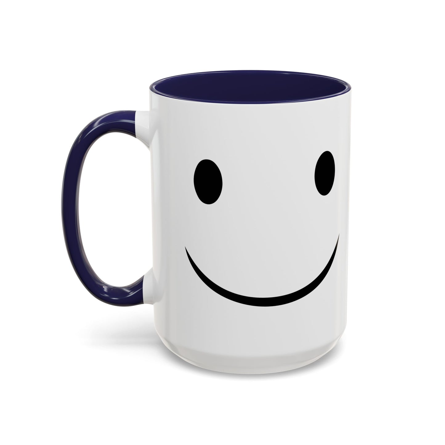 HAPPY SMILE Accent BiColor Funny Sarcastic Mug