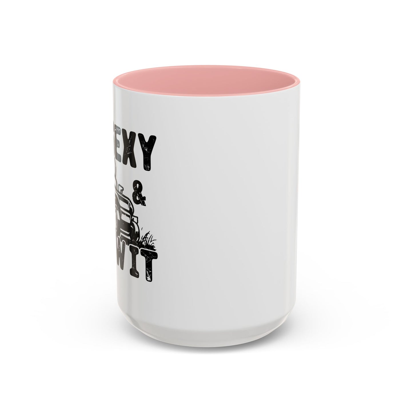 IM SEXY AND I MOW IT Accent BiColor Funny Sarcastic Mug