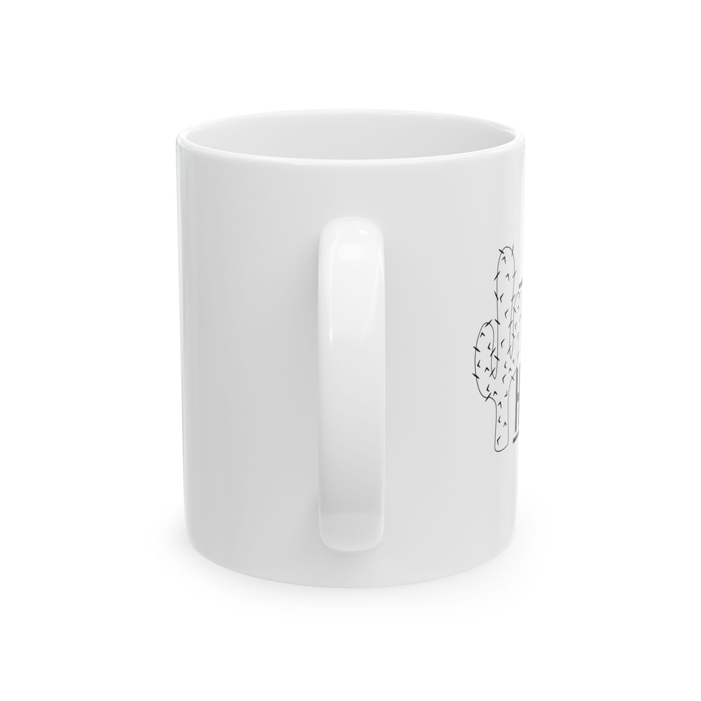 NOT A HUGGER FUNNY SARCASTIC WHITE MUG